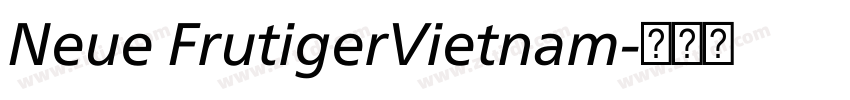 Neue FrutigerVietnam字体转换